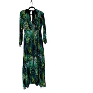 Luxxel Tropical Summer Plunging Top Shorts Dress/JumperSize Small